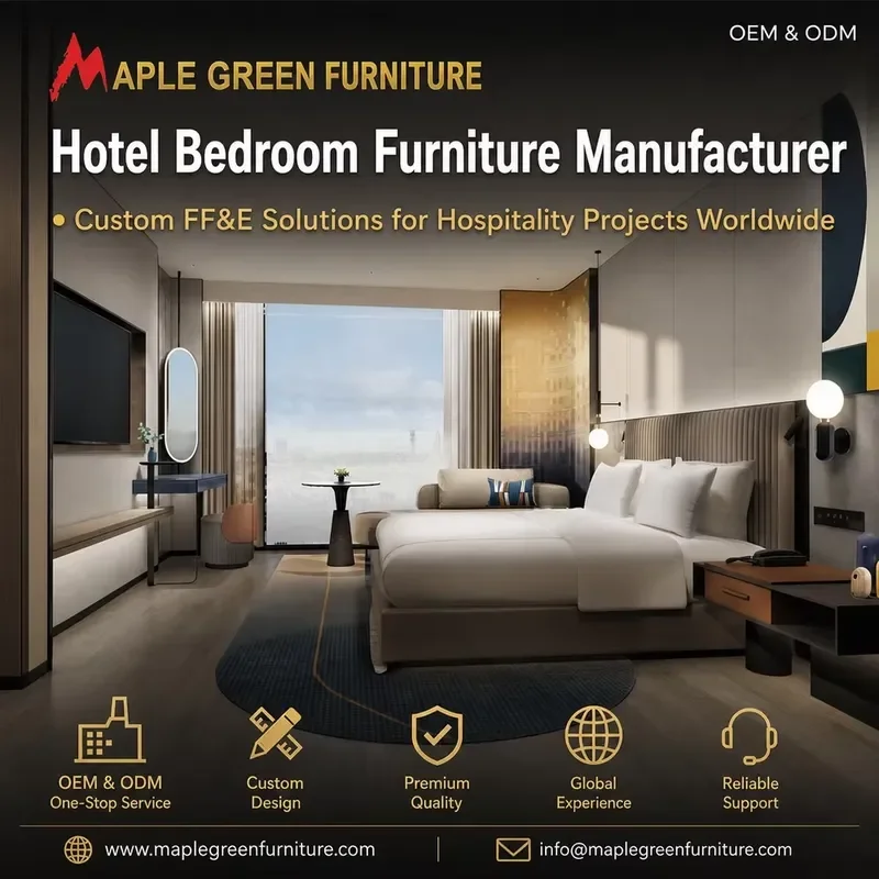 Modern Luxury Hotel Bedroom Furniture Set Custom Design High Quality Room Furnishing OEM Supplier for Hospitality Projects