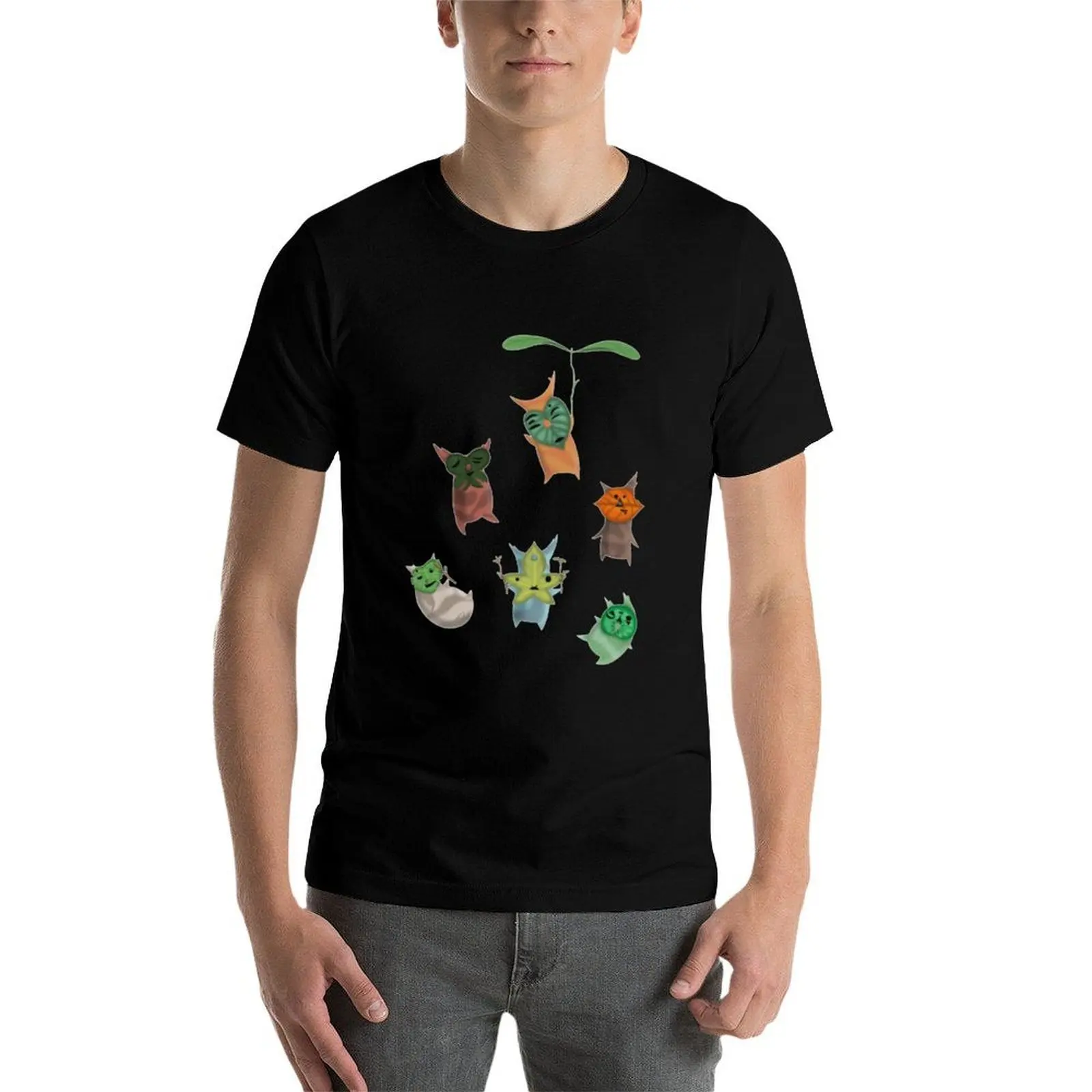 

Футболка Korok Sticker Pack, футболки для мужчин, хлопковая футболка, футболка с индивидуальным принтом