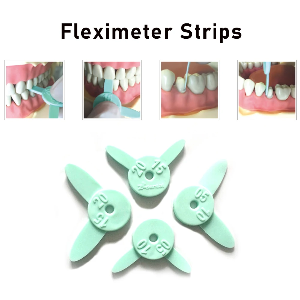 Fleximeter Strips Dental Tooth Gap Measuring Interproximal Measure Ruler Dentistry Pleximeter Orthodontic Instrument Flex Meter