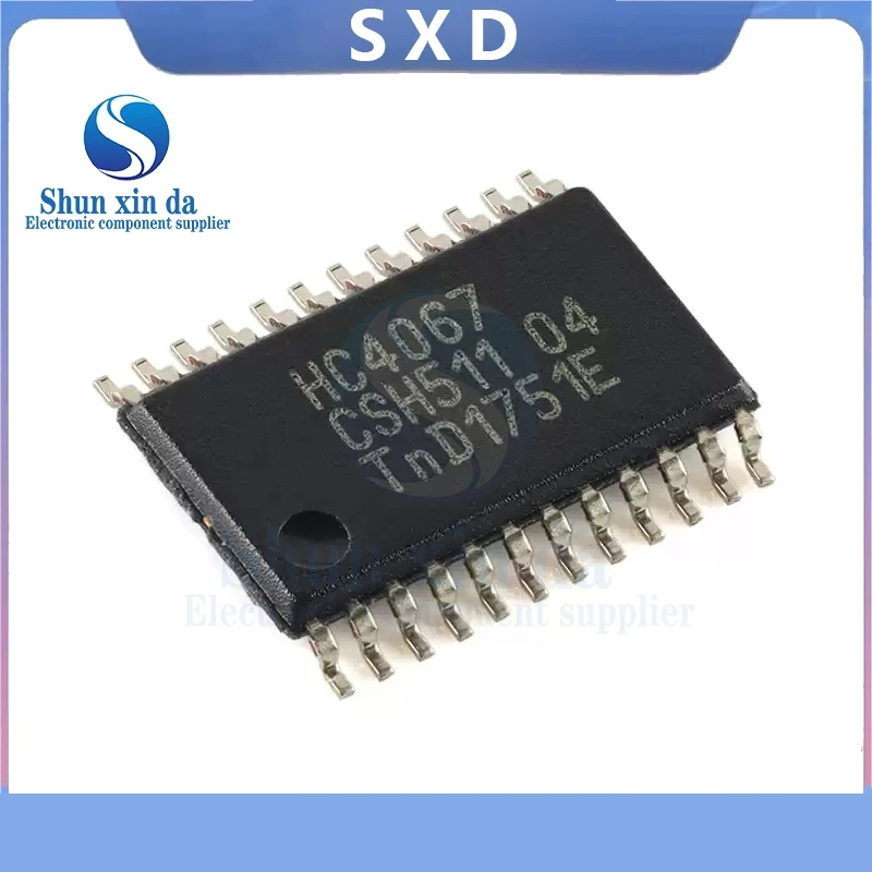 10PCS 74HC4067PW 74HC4067 HC4067 TSSOP-24 16-Channel Analog Multiplexer/demultiplexer SMD IC