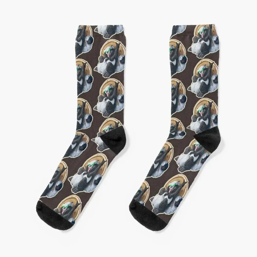 

Tanuki Socks warm winter cartoon Designer Man Socks Women's