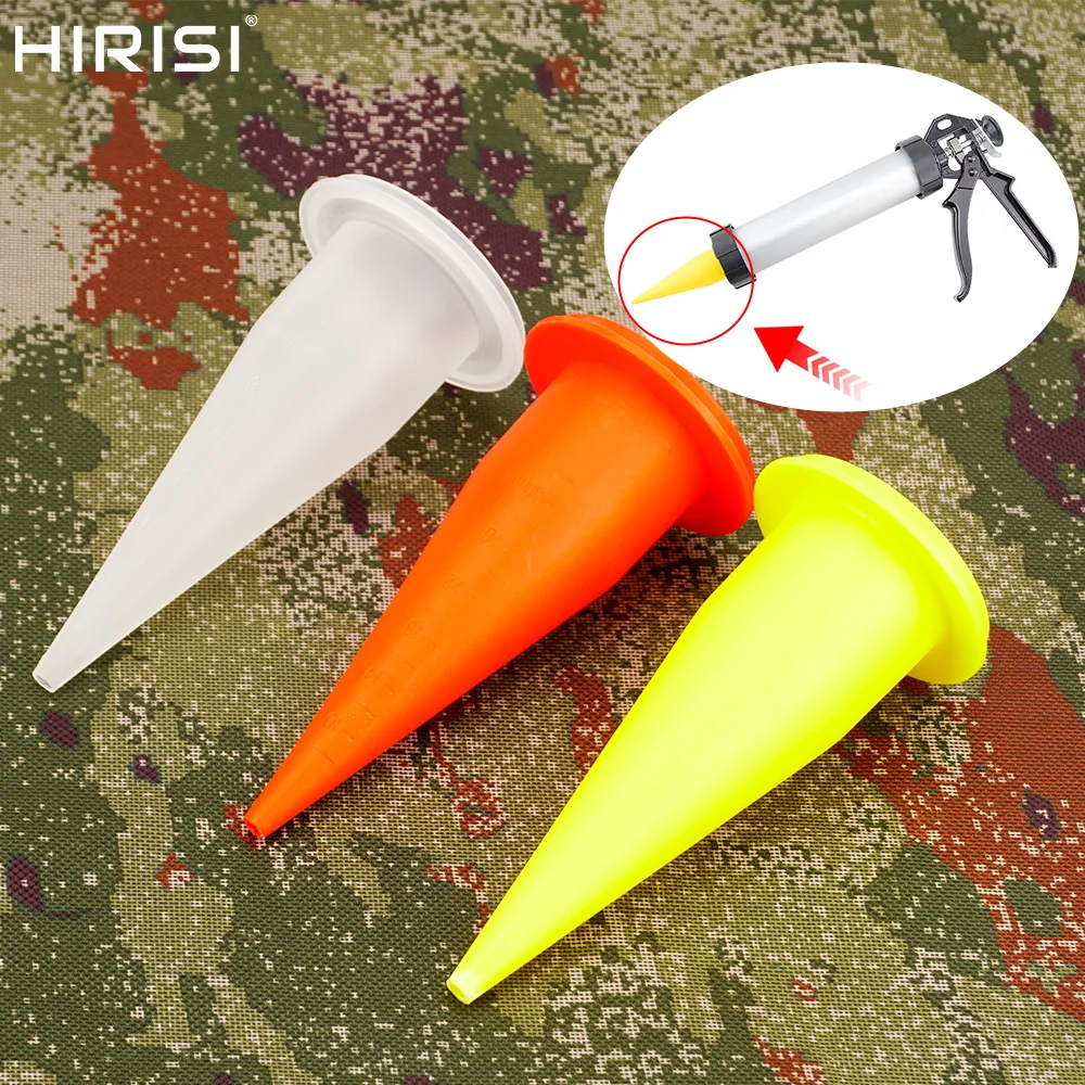 Hirisi 2 قطعة مسدس صيد السمك فوهات احتياطية لصيد الأسماك ملحقات لصيد سمك الشبوط ألوان حمراء صفراء