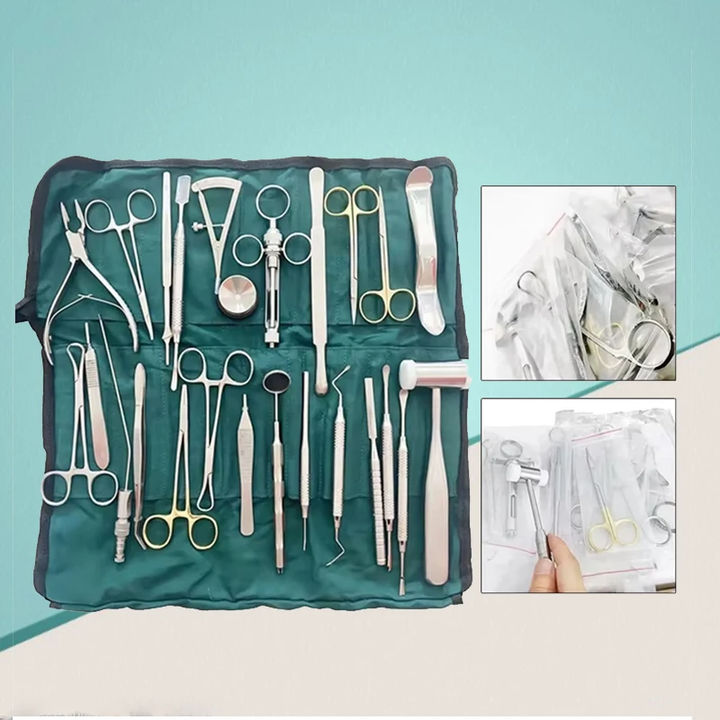 

26 шт./компл., инструменты для зубных имплантатов, базовый набор инструментов, хирургический набор для зубных имплантатов, высокое качество, набор инструментов для стоматолога, оральной хирургии