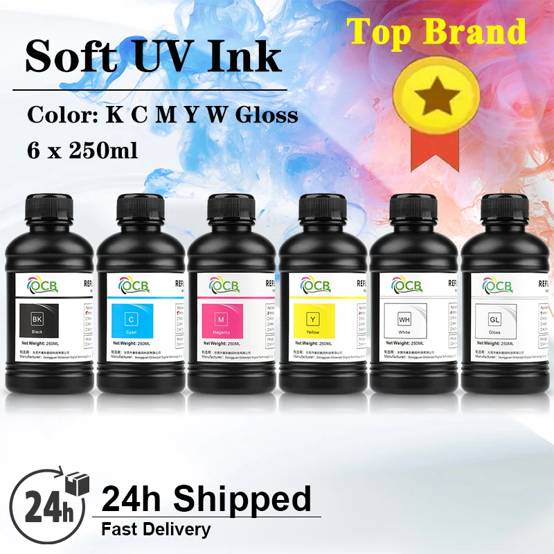 Imagem -03 - Tinta uv Led para Epson Impressora Modificada 250ml x Dx4 Dx5 Dx6 Dx7 Dx10 Tx800 Xp600 I3200 Xp600 1390 L800 L1800 L805