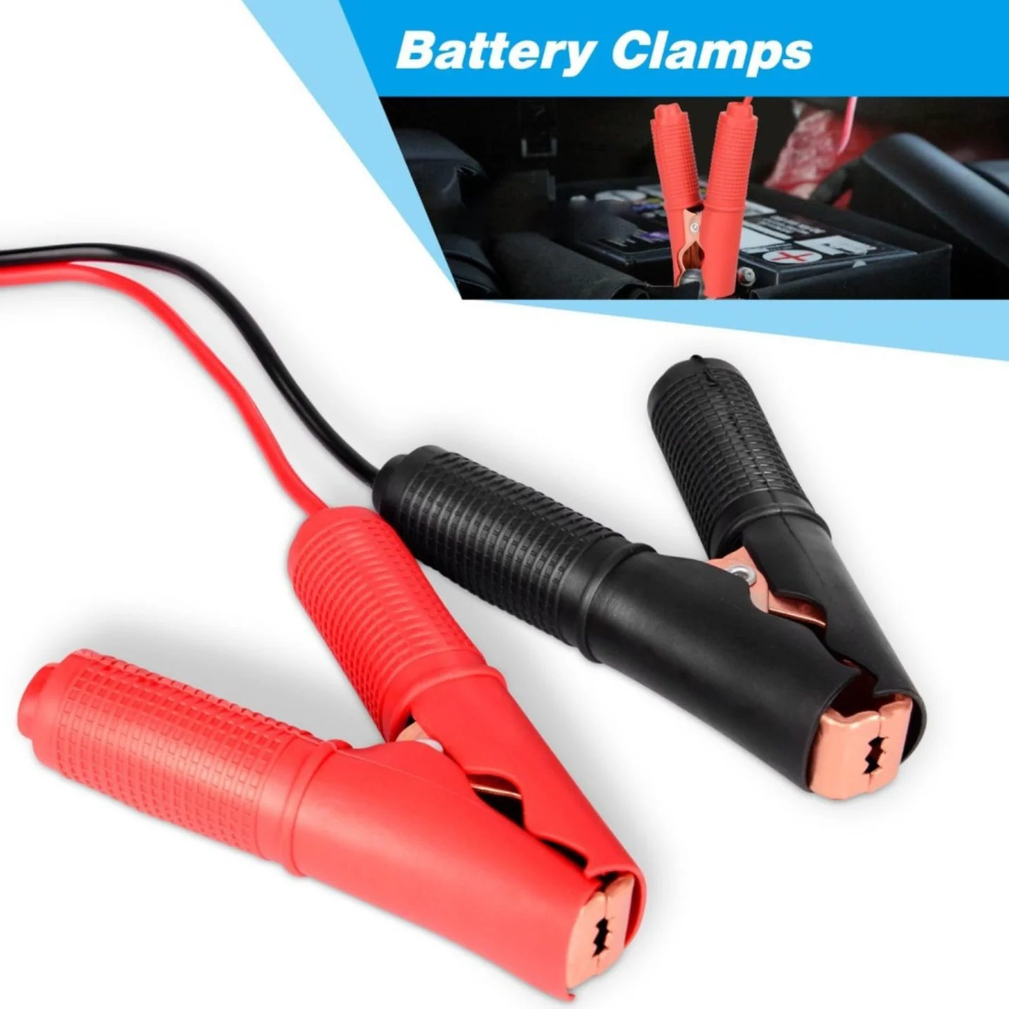 30A Fuse Battery Alligator Clip For Car Extension Cord Quick-Release Adapter Disconnect For Car Motorcycle Battery Clamp Cable image 3