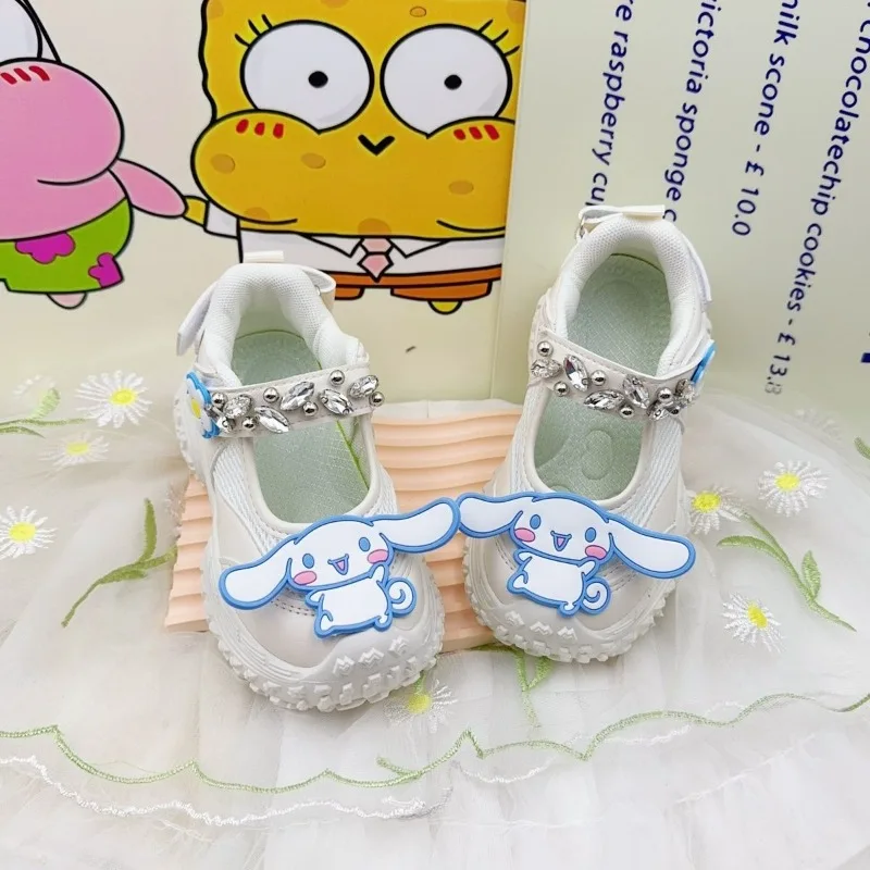 

New 2025 Cinnamoroll Anime Kawaii Sanrio Children Princess Shoes Cute Cartoon Breathable Sports Sneakers Gifts for Kids