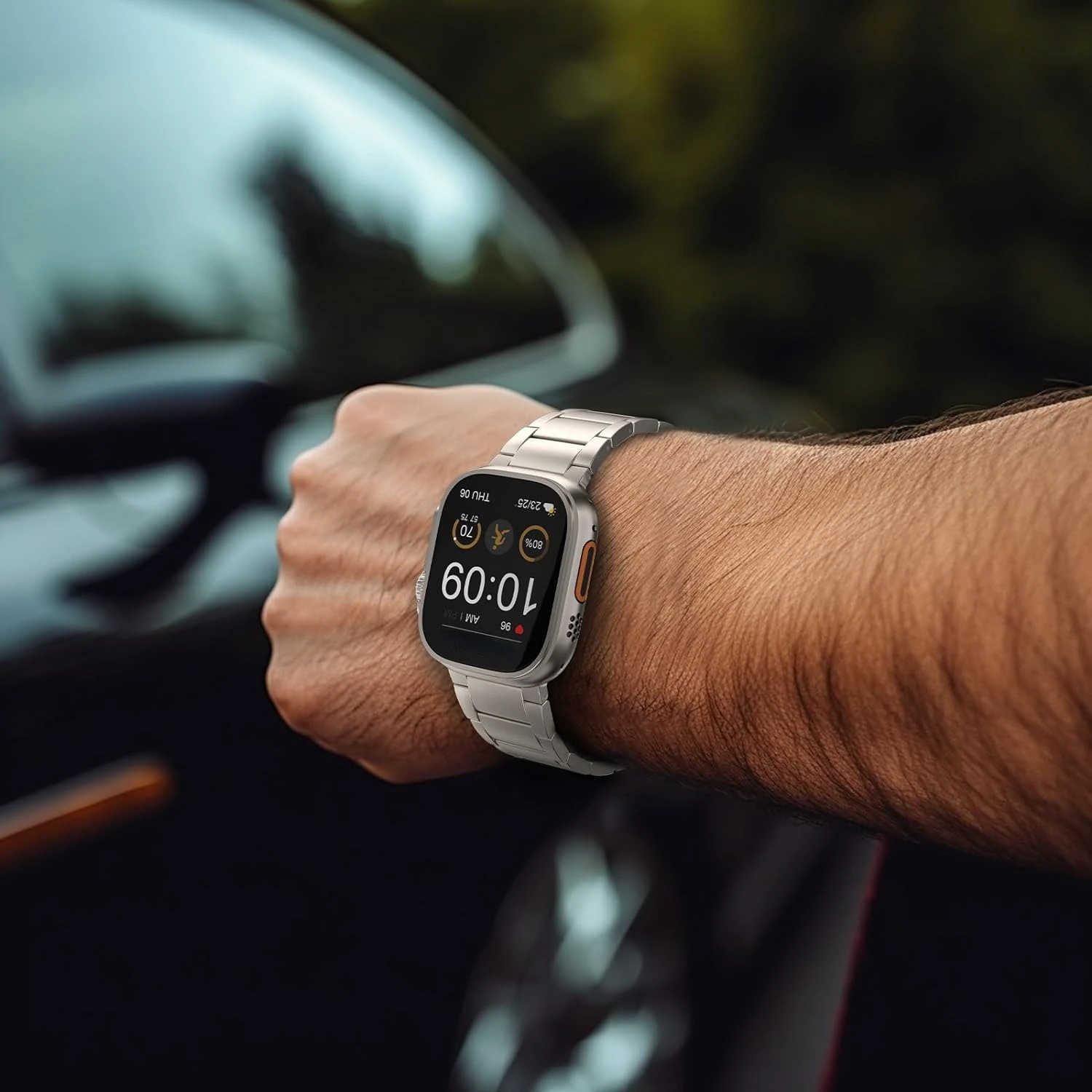 Titanium Strap For Apple Watch Ultra 2 1 49mm Magnetic Buckle Band For iWatch Series 9 8 7 45mm 6 5 se 4 44mm 42mm Mens Bracelet