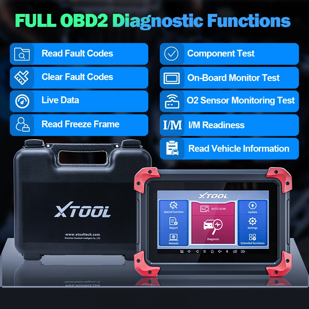 XTOOL D7 All Systems Car Diagnostics Tool with 36+ Reset Functions Key Programmer Active Test CANFD/DOIP/FCA OBD2 Scanner