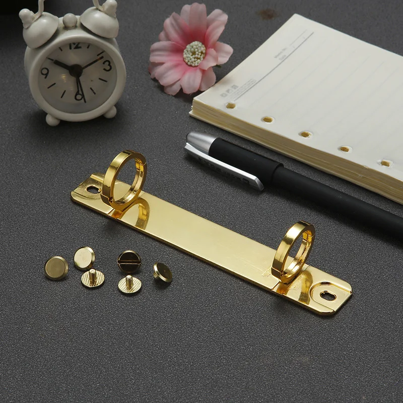 127mm Metal O Ring Binder Notebook Loose-Leaf 20mm 2-Hole Binding Clips Binder Scrapbook File Folder Hoop Binding Accessories