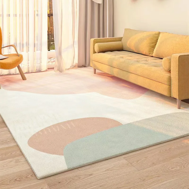 

Nordic Ins Washable Large Area Living Room Decorative Carpet Antidirty Non Slip Soft Bedroom Rug Thickened Simple Household Rugs