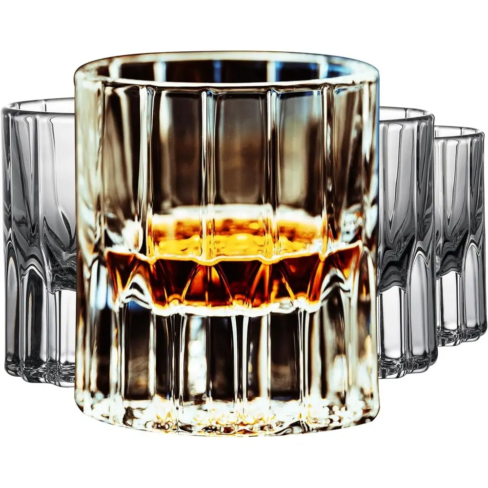 

Набор из 4-х стаканов для виски с утолщенным дном, 7,5 унций, идеально подходят для бурбона, шотландского виски, крепких напитков и коктейлей.