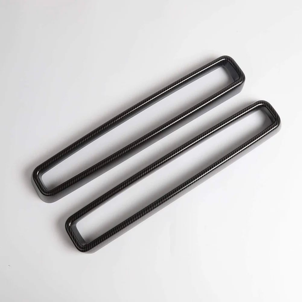 For Dodge For Challenger 2015 2020 ABS Front Grille Mesh Trim Ring 52 x 10 x 8 cm Black Red Pair Easy Installation