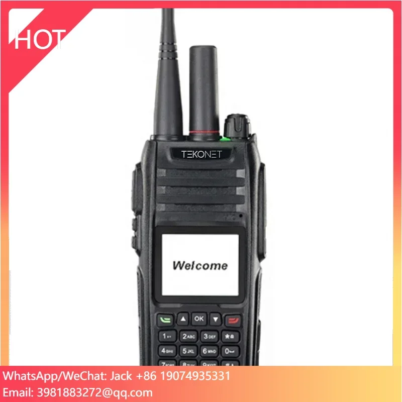 

TEKONET T12s Dual Mode UHF Analog 4G LTE Poc Talkie Walkie Wide Range 5000km with Sim Card Walkie Talkie