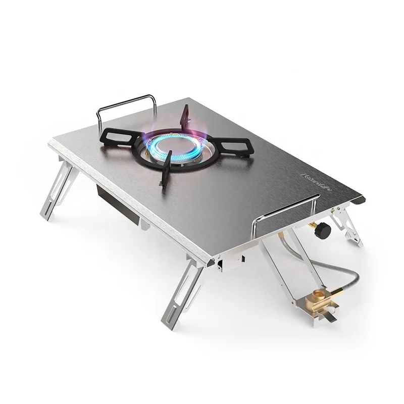 glamping outdoor portable gas Folding stove 4500W single burner camping stove