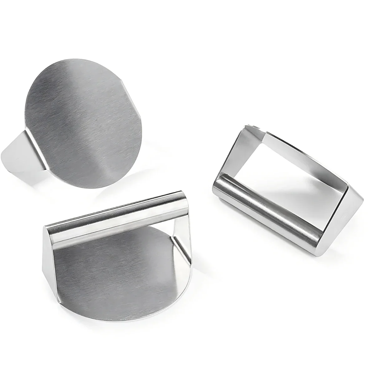 

1pc Steak Press Plate Thick Stainless Steel Meat Press Plate Circular Hamburger Meat Pressing Mold Kitchen Cooking Tools