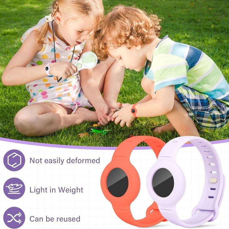 

Strap-On Silicone Protective Cover for AirTag - Durable Anti-Lost Tracker Case, Secure Lanyard & Snug Fit Design