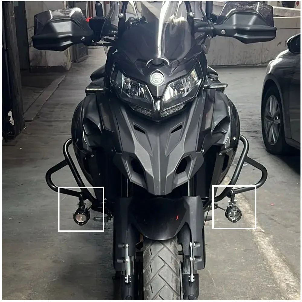 Universal Motorcycle Headlight Fog light Moto LED Auxiliary Light Assembly Driving Lamp Dual Color Motorbike Spotlight Headlamp