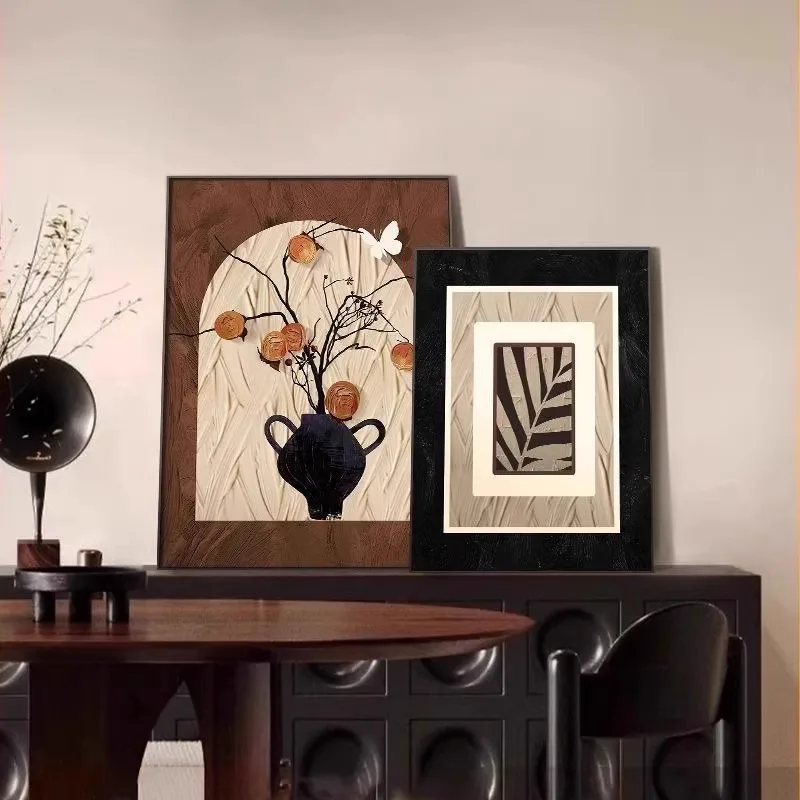 

desktop table retro living room decoration painting, dining room background hanging painting
