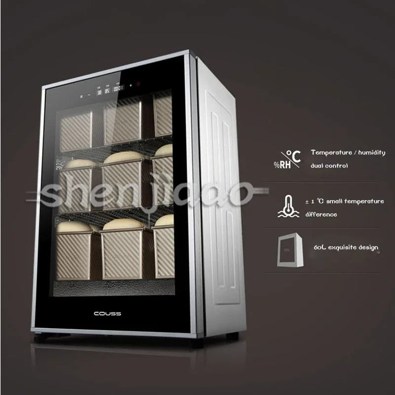 Commerciële huishoudelijke DIY brood vergister gemaakt yoghurt natto rode wijn Brood fermenteren machine Thermostaat Yoghurt Gisting 60L 1 st