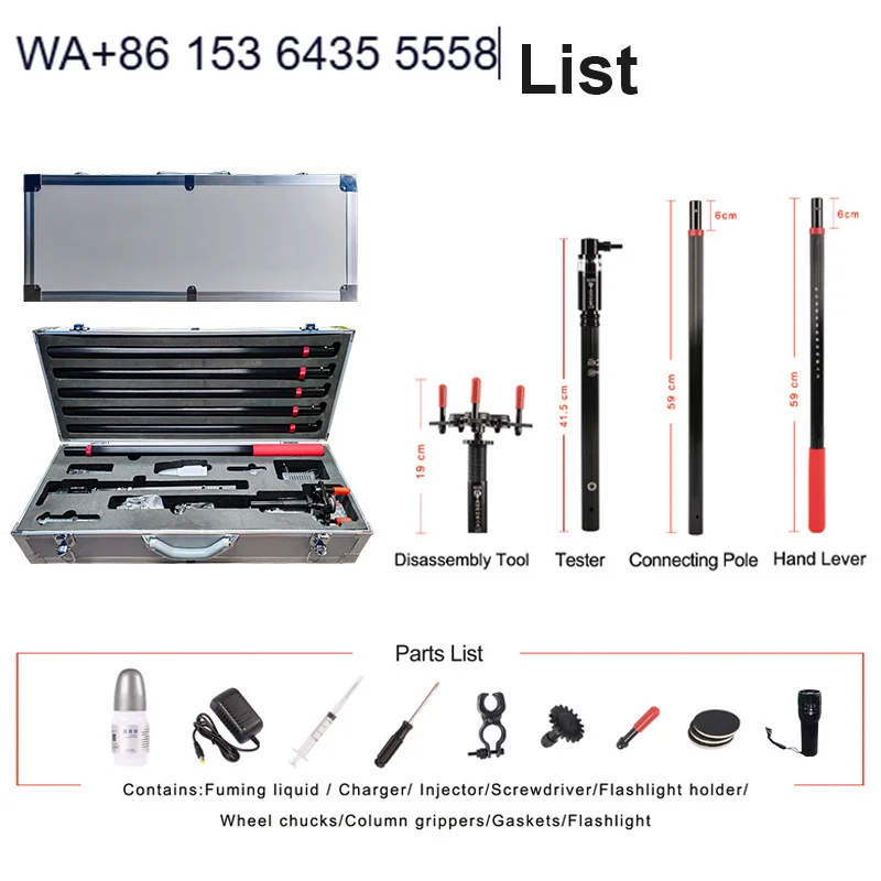 ABS-T2 Fire Smoke & Heat Detector Tester Kit with Remote Control 3.6m Aviation Aluminum Telescopic Pole & Detector Removal Tool