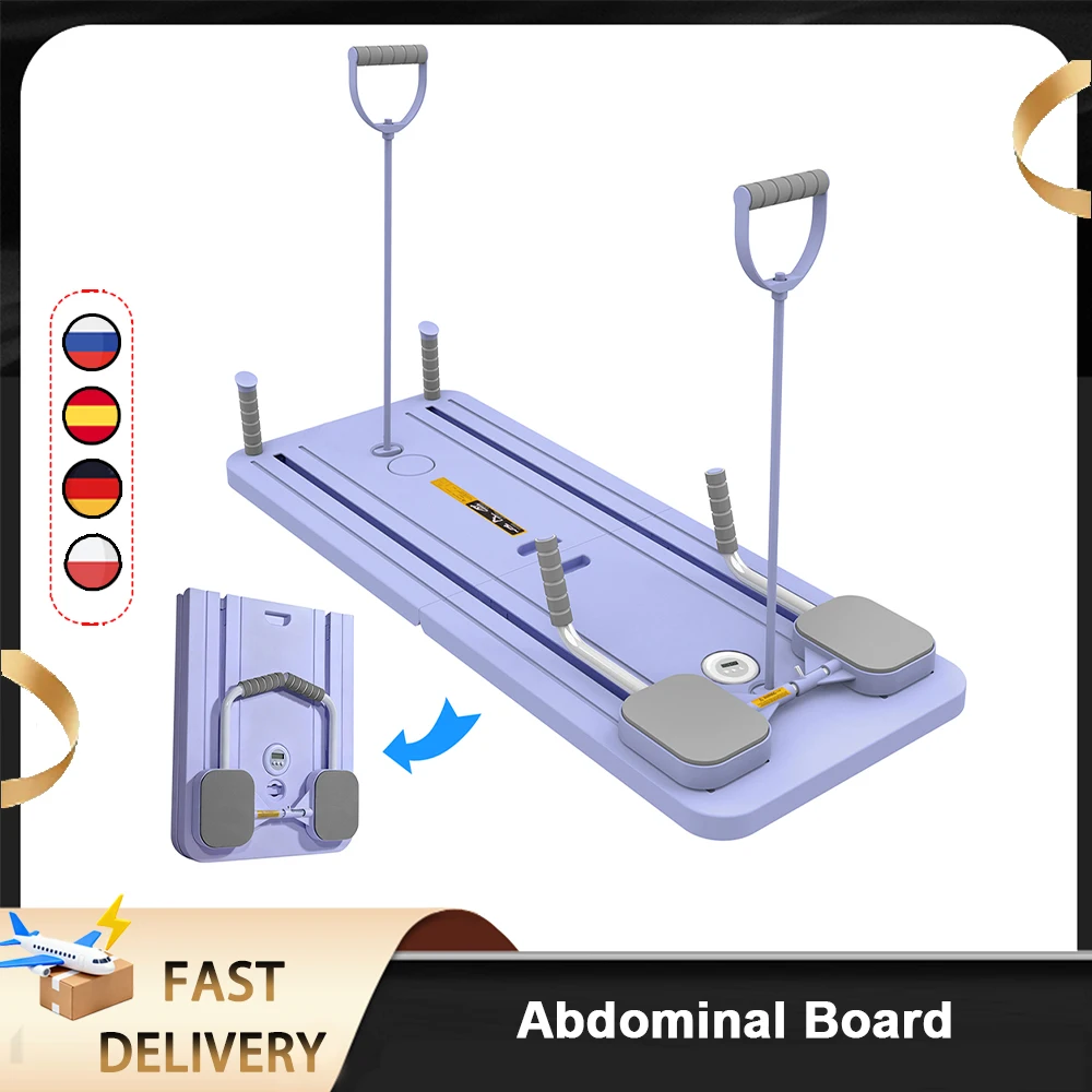 Planche de Pilates pliable, planche abdominale, plaque de pompes, planche de Pilates Ab Board, Reformer, équipement de fitness pour le renforcement du tronc