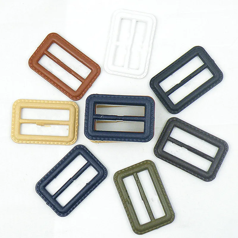 2Pcs Tri-ring Adjust Belt Buckles square ring buckle for Harness windbreaker coat Backpack Needlework Luggage DIY Accessory Sewi