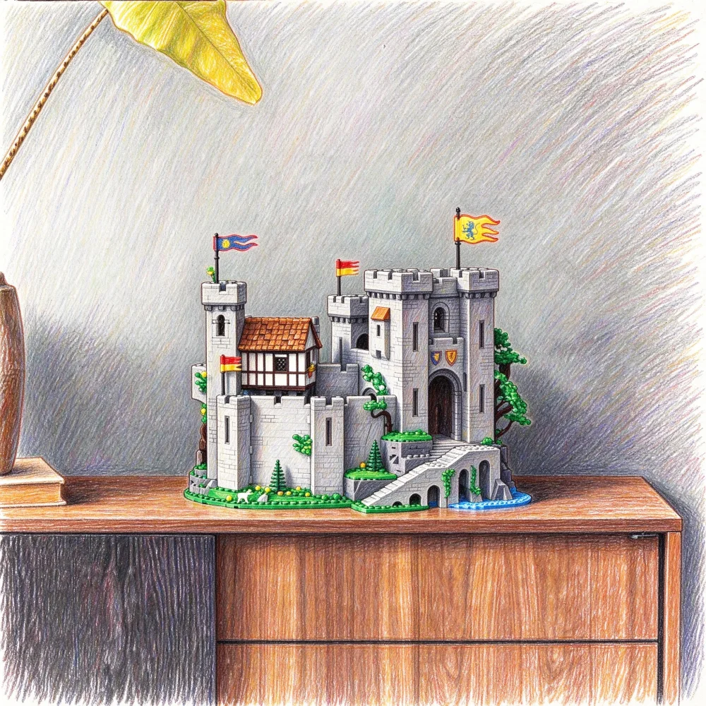 4514PCS Architecture Assembly Model Medieval Castle Building Blocks Birthday Christmas Gift