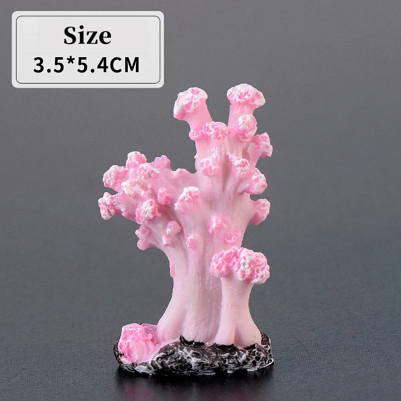 1Pcs Simulation Vivid Aquarium Resin Coral Ornaments Fish Tank Aquarium Decoration Artificial Coral For Fish Tank Ornaments