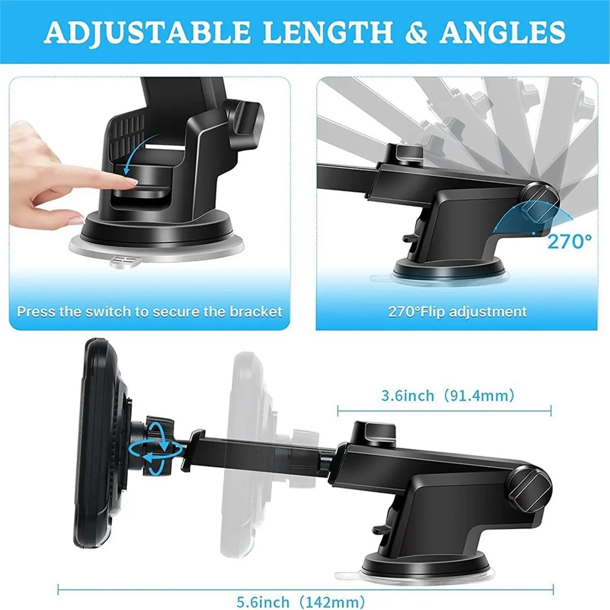 *ABAB 1080P Car Baby Bike Bicycle Mirror Dual Lens Back Seat Baby Car Camera with Rear View Car Monitor 7inch IPS Screen