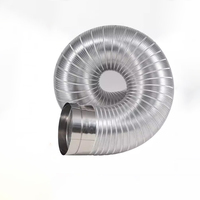 1Meter Inner 60/80/100/110/120/150mm Aluminum Foil Ventilation Pipe Scalable Smoke Tube Kitchen Outlet Bathroom Exhaust Fan Hose