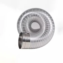 1 metro interno 60/80/100/110/120/150mm foglio di alluminio tubo di ventilazione scalabile tubo di fumo uscita cucina bagno tubo di scarico del ventilatore