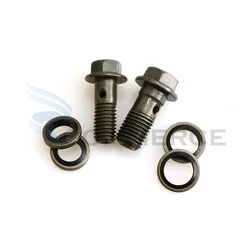 M8/M10x1.25 Brake Master Cylinder Oil Hose Screw Banjo Bolt Motorcycle Universal Tube Tubing Screws Bolts For Connector End