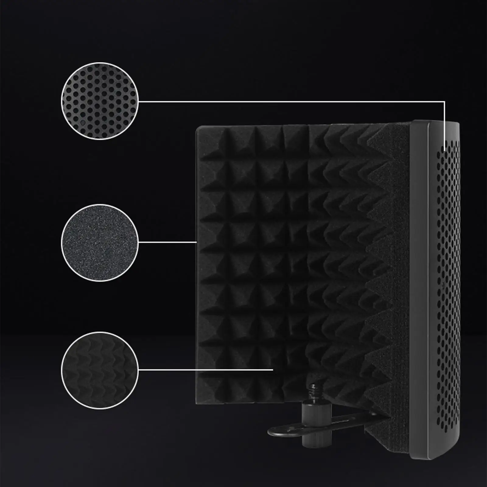 Studio 3 Windshield Mic Sound Absorbing Foam for Broadcasting Singing