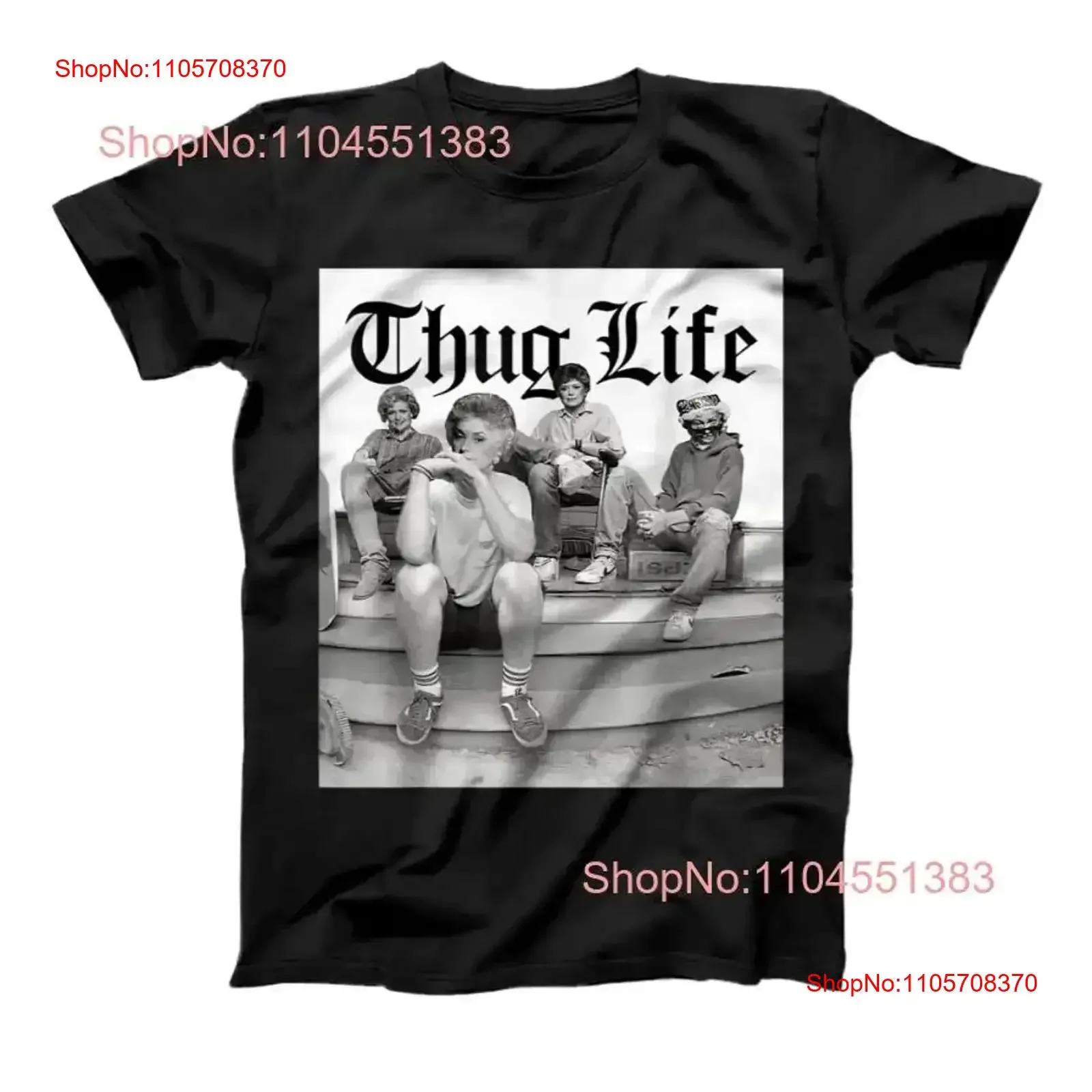 Funny Golden Girls thugs lifes Minor Threat Essential T Shirt Size S 5XL vintage Washed graphic Versatile Casual fashion