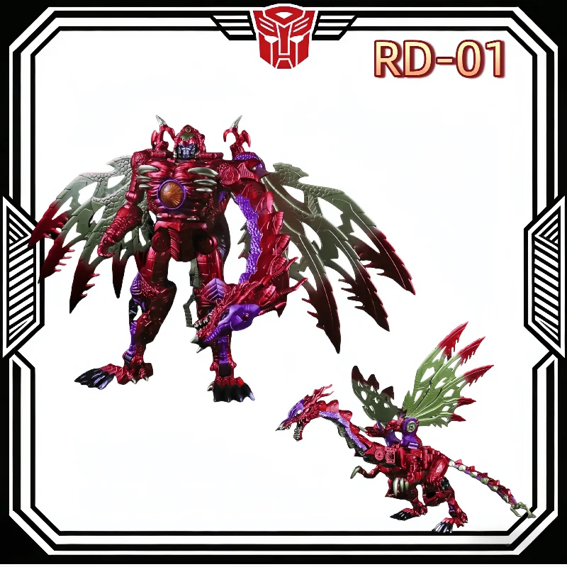 

In Stock RD-01 Upscaled Red Dragon Beast Wars Metal Fine Paint Action Figures Collectible Toys for Boys Gift Transformable Robot