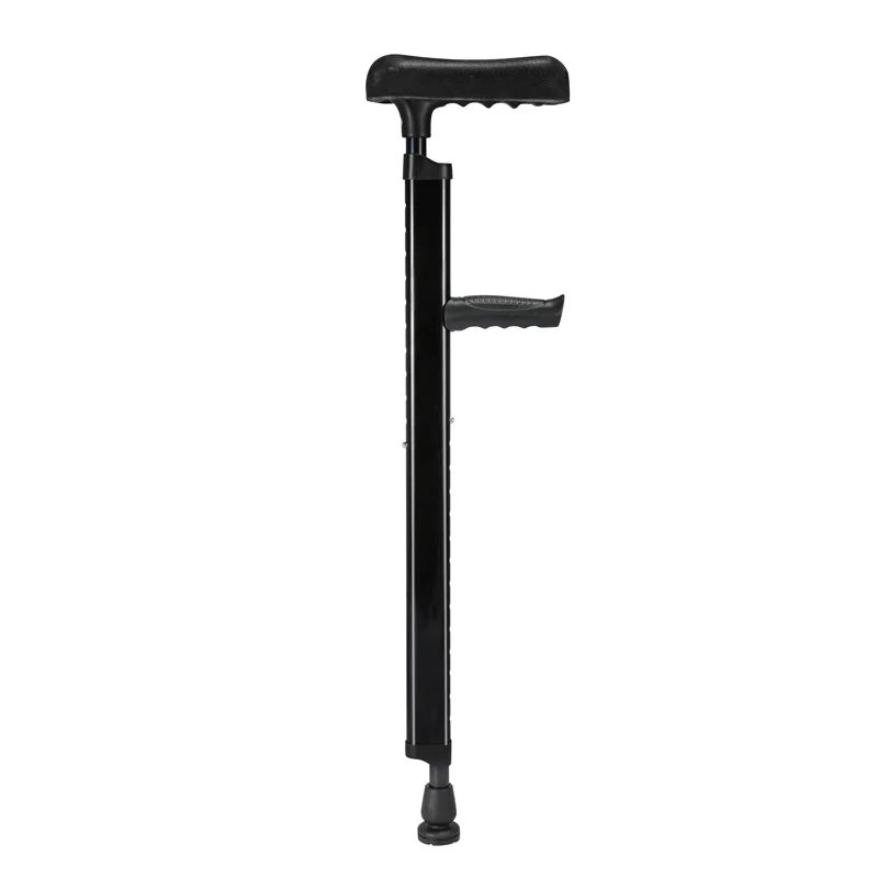 Aluminum Adjustable Walking Sticks Cane & Underarm Crutches with Pads and Handgrips, for Adults 150-190cm Tall Axillary Crutch
