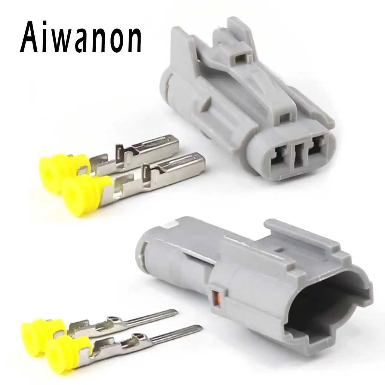 

1 Set 2 Pin 7123-1424-40 Auto Daytime Running Lights Electrical Connectors Waterproof Female Male Wire Harness Plug For Hyundai