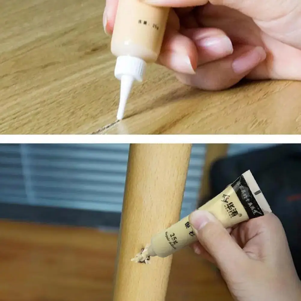 Wood Repair Paste Putty Repair Fillers Coating Filler for Wood Floor Paint Fill Fix Wood Furniture Door Repair Caulk Paste