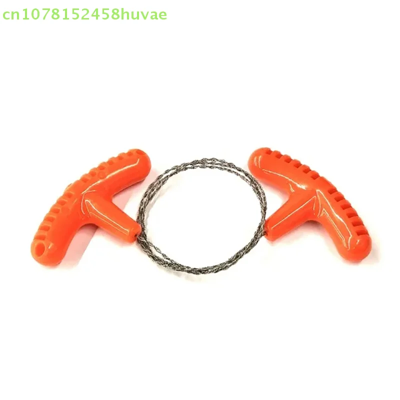 مجموعات أسلاك الفولاذ المعدنية المحمولة في حالات الطوارئ، منشار سلسلة حبل فولاذي يدويًا ﻿ أدوات السفر والتخييم والمشي لمسافات طويلة في الهواء الطلق