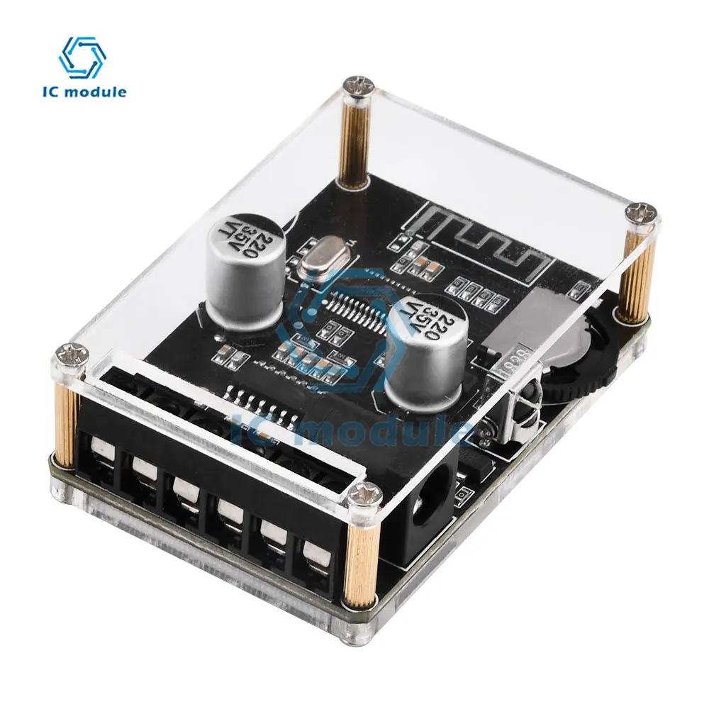 40W DC 5-24V High Power Digital Amplifier Module Stereo Bluetooth Amplifier Board XY-P40W