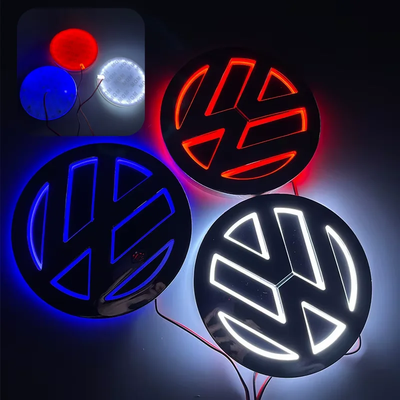 

2026 Новый для VOLKSWAGEN VW 11 см 5D светодиодный светильник для логотипа Volkswagen VW, фонарь с логотипом на передней решетке, подходит для CC/Golf/Passat/Jetta/