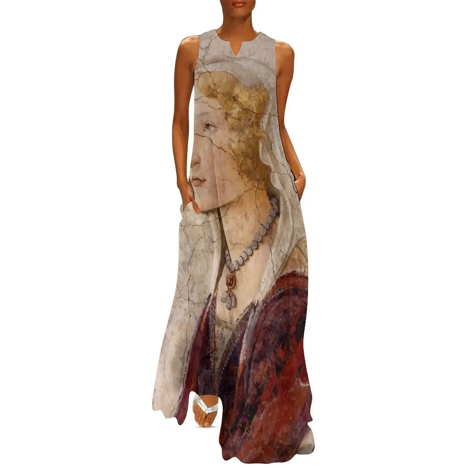 

Botticelli Venus and the Three Graces Detail Long Dress Women's long dress Womens dresses dress for women 2025