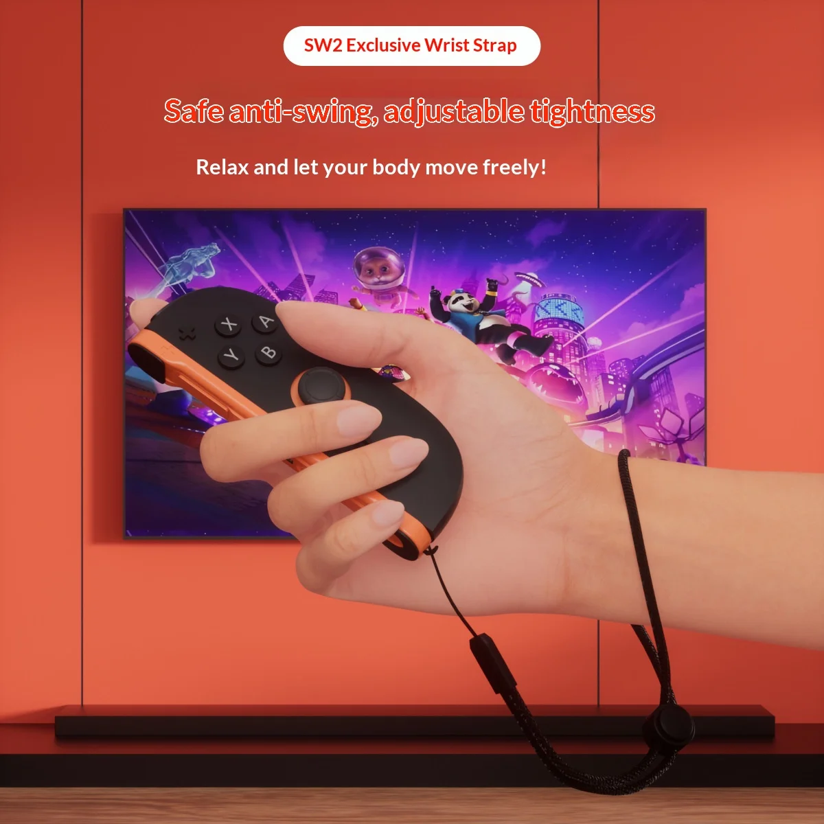 2 Pack Wrist Straps for Switch 2 Joy-Con 2 Adjustable Anti-Fall Hand Lanyards for SW2 Wireless Controller Gaming Accessories