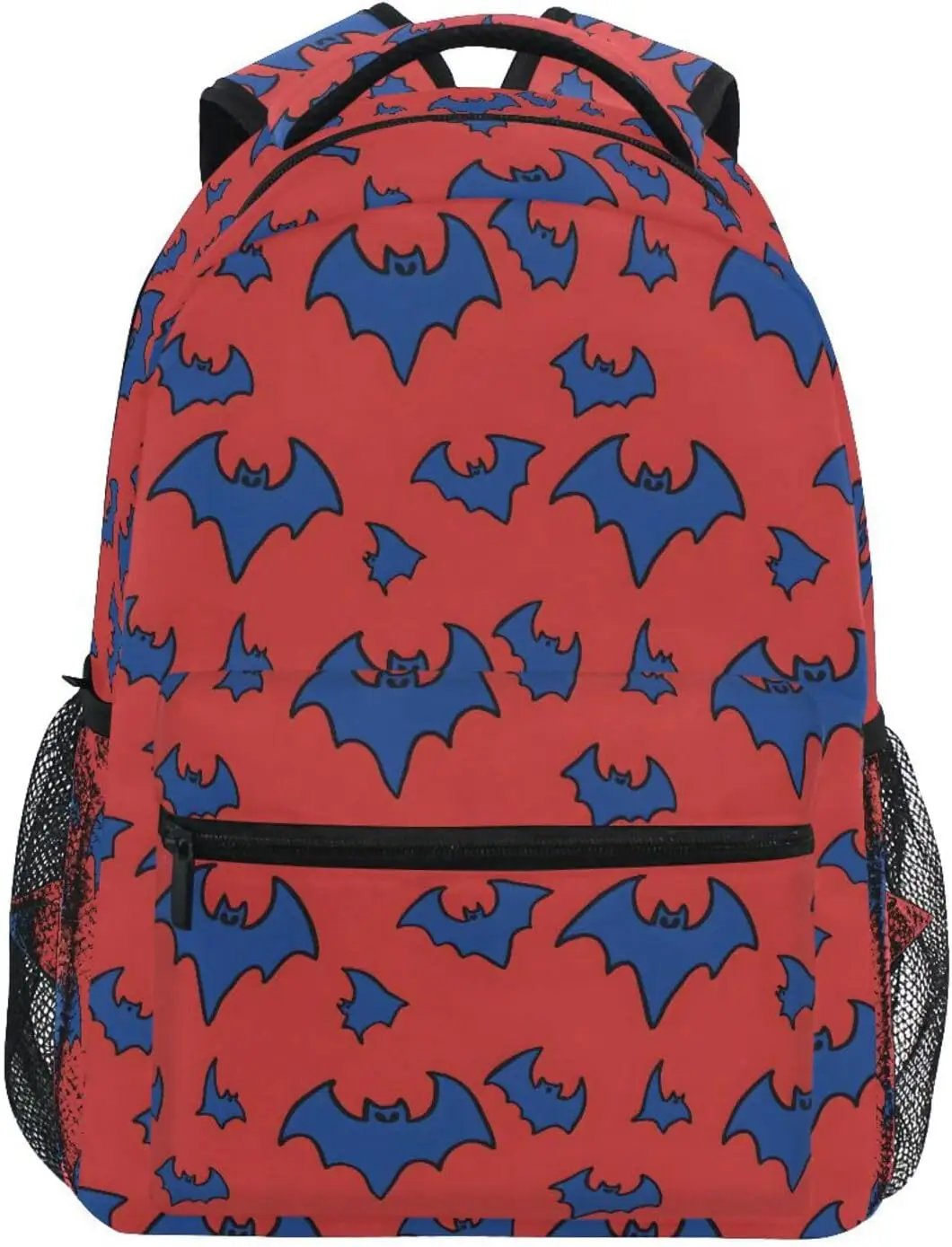 

Blue Bats Kid's School Backpack for Girls Boys, Bookbag Hiking Backpacks Medium Size