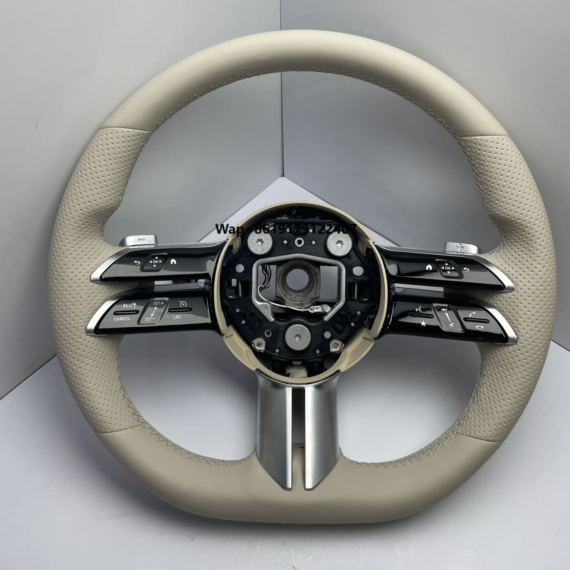 

High Luxury Real Leather Steering Wheel New Suitable for W223 W213 206 W222 GLC X253 C253 CLA W117
