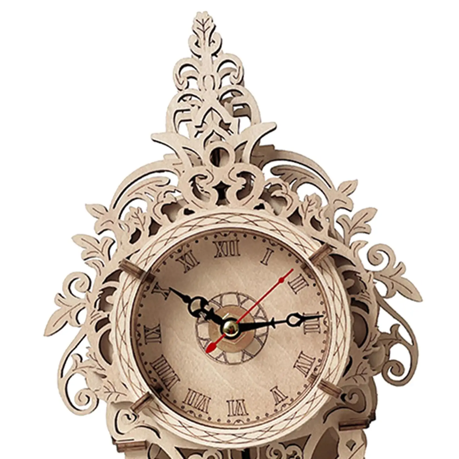 

Wooden Puzzle 3D Clock Pendulum Clock Jigsaw Puzzle Brain Teaser DIY Wall Clock Clock Model Building for Adults Gift