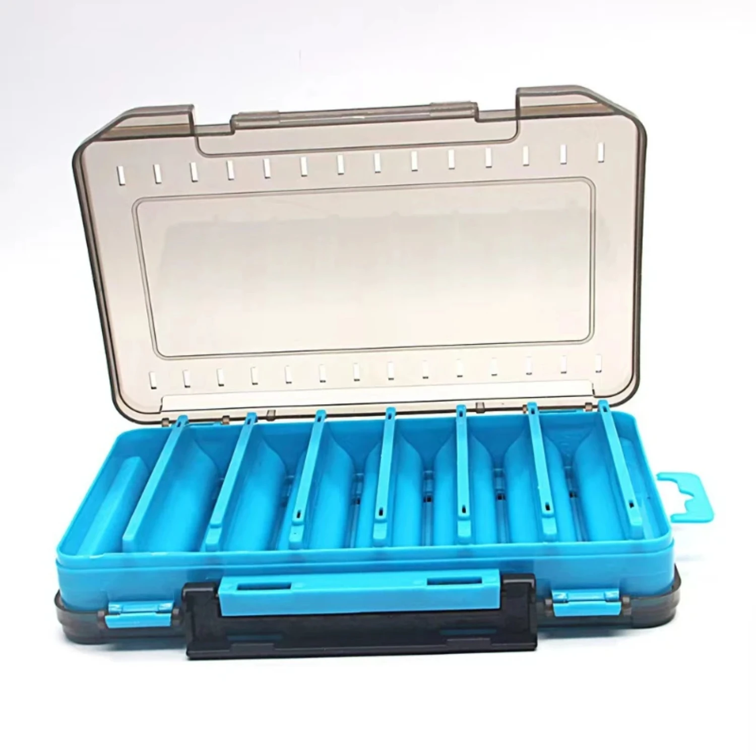 Durable High-Quality Waterproof Fishing Tackle Box Case with Top Choice Essential Artificial Baits and Lures - Perfect Container