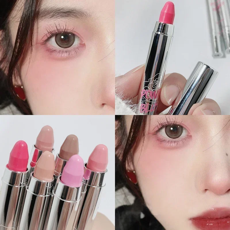 6 Colors Sweet Blush Stick Multi-use Eyes Cheeks Cream Eyeshadow Stick Long-lasting Waterproof Rouge Blusher Pencil Girls Makeup