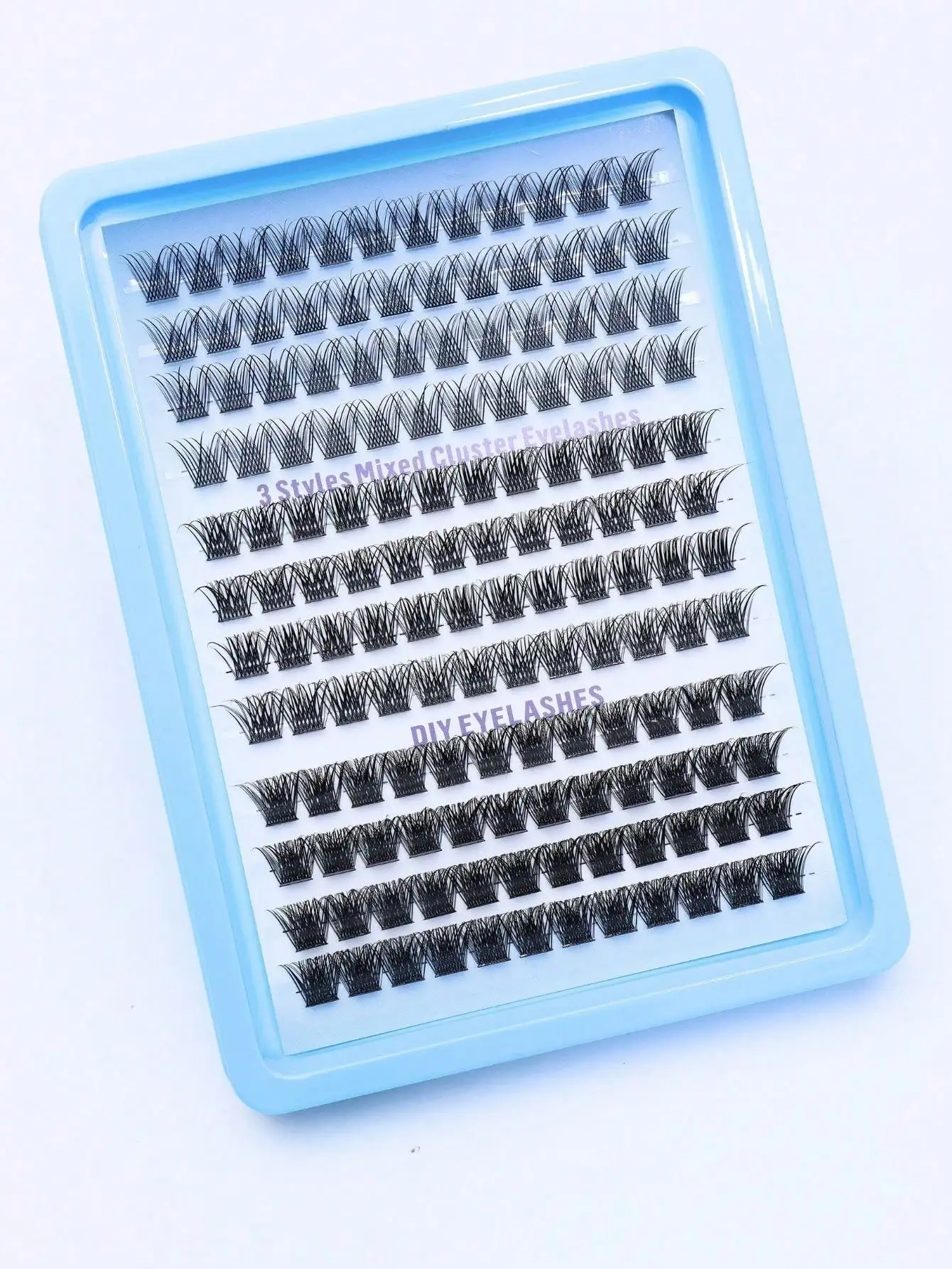 AYRMILLA 144 eyelash cluster DIY eyelash extension mixed tray single 3D eyelash cat eye eyelash extension,. Natural false eyelashes, suitable for weddings, parties, and daily club work meetings, suitable for novice fairy makeup cosplay