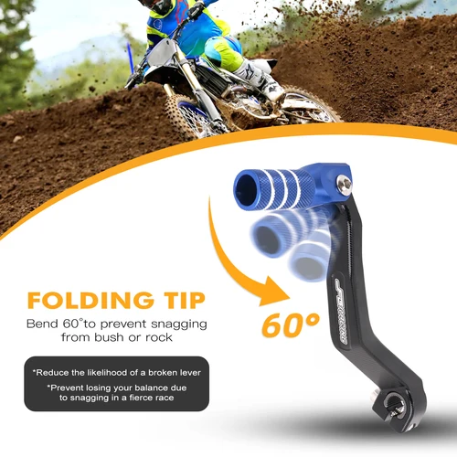 Imagen 2 del producto Para YAMAHA WR 250F 450F YZ 125 250 250F 250FX 450F 450FX Pedal de palanca de freno de motocicleta palanca de cambio de marchas juegos de pedales 2023